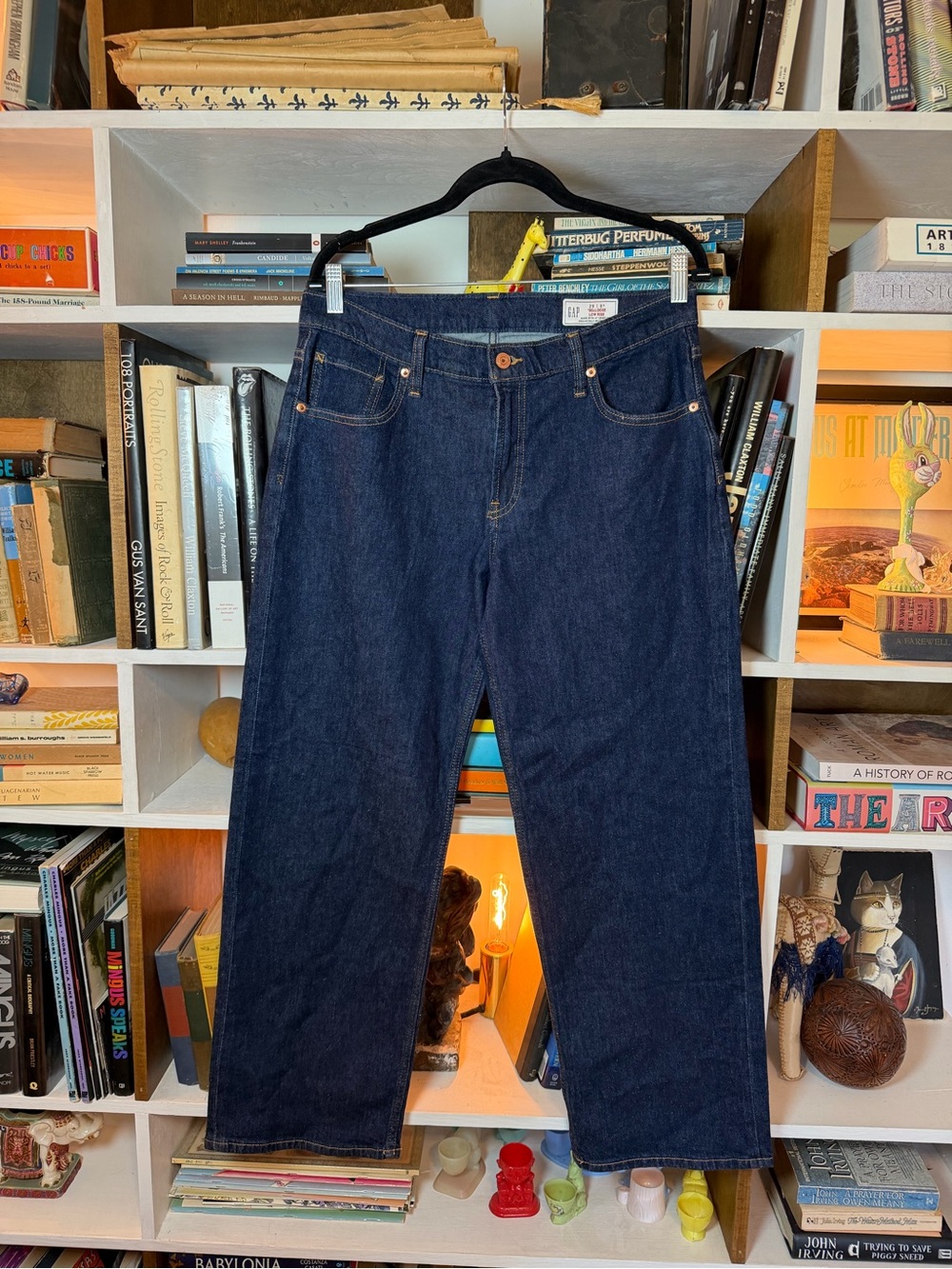 GAP Dark Indigo Low Rise Straight Jeans